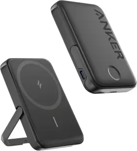 Apple Mwp22am/a Anker Maggo 5000mah Wireless Power Bank Kickstand Black 7.5w Output Excellent