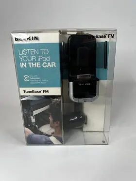 Belkin Tq056ll/a Tunebase Fm Ipod Holder Charger Player Car Auto Compatible Open Box
