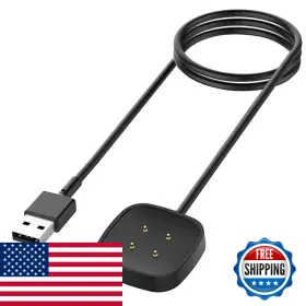 Kissmart B08l3fxf7w Charger For Fitbit Sense/sense 2/versa 3/versa 4 Replacement Charging