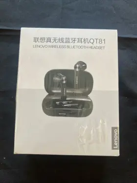Lenovo Qt81 Wireless Bluetooth Headphone Charging Case 1200 Mah Black