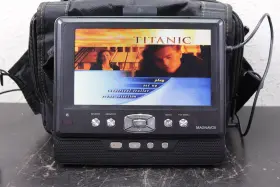 Mpd722d Magnavox Portable 7 Inch Dvd Player 9v-12v With Mount And Case #2