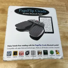 Pageflip 753182221465 Cicada Bluetooth Page Turner Pedal With Cable