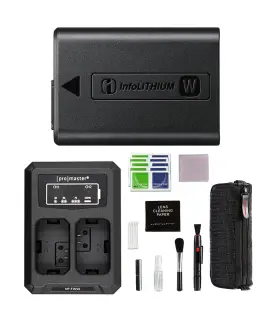 Pixel Connection Np-fw50 Sony Rechargeable Battery Bundle With Additional Accessories Promast