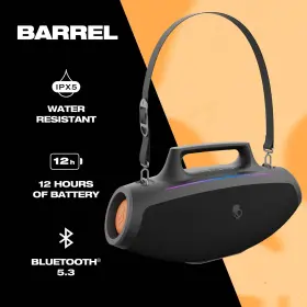 2sksk1849b0l2 Skullcandy Barrel Bluetooth Boombox Speaker Water-resistant Wireless Por #2