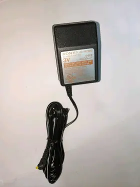 Sony 3-s00-153-01 Genuine Ac-mzr55 3v Power Adapter For Minidisc Recorder/player 3ft