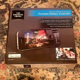 The Sharper Image Esi-psb10 New Rechargeable Battery Extender Iphone 4/4s/3/3gs