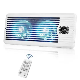 Tmyice Zy-412 Register Booster Fan For 4 Inch X 12 Holes Smart Ac Vent Fans
