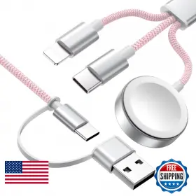 Wtinquik B0fhksfqrs Travel Essentials For Apple Watch Charger 3 In 2 Multi Charging Cable