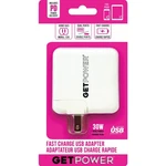 Getpower 30W Dual Adapter, White GP-AC2USB-PD. Fixed Price $31.05.