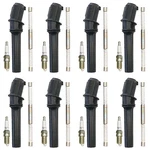 Ngk 8 V-power Spark Plugs & Denso Coil Boots Kit For E-250 Econoline F-150 F-250. Fixed Price $87.95.