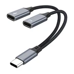 Moyagoa Usb C Splitter 1 In 2 Out Supports Pd 30W Fast White. Fixed Price $17.18.