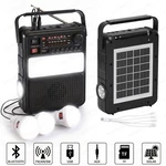 Solar Powered Emergency Radio Flashlight Am Fm Sw Bluetooth Bank Charger. Fixed Price $37.99.