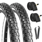2-PACK Cruiser Bike Tires Set: Hycline 26X2.125", White SET-26X2.125. Fixed Price $58.55.
